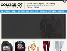 Tablet Screenshot of collegecustom.com